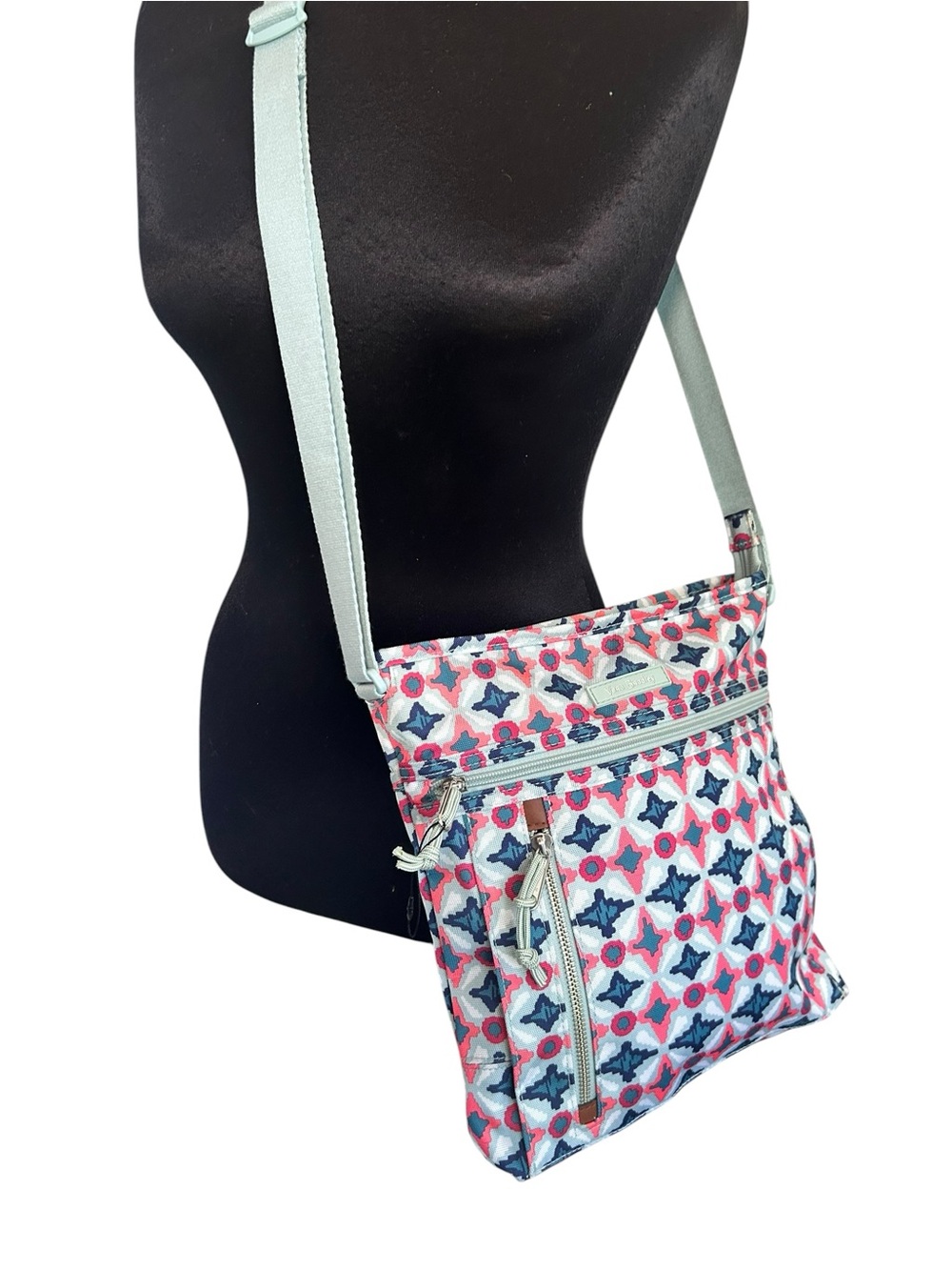 Vera Bradley Blue Multi Crossbody Shoulder Bag Medallion New NWOT